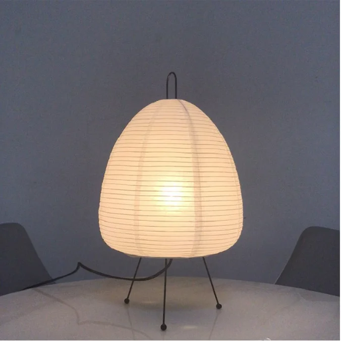 Art Creative Decor Tripod desk light Japanese Rice Paper Lantern Led Table Lamp Living Room Bedroom Bedside Hotel table lights
