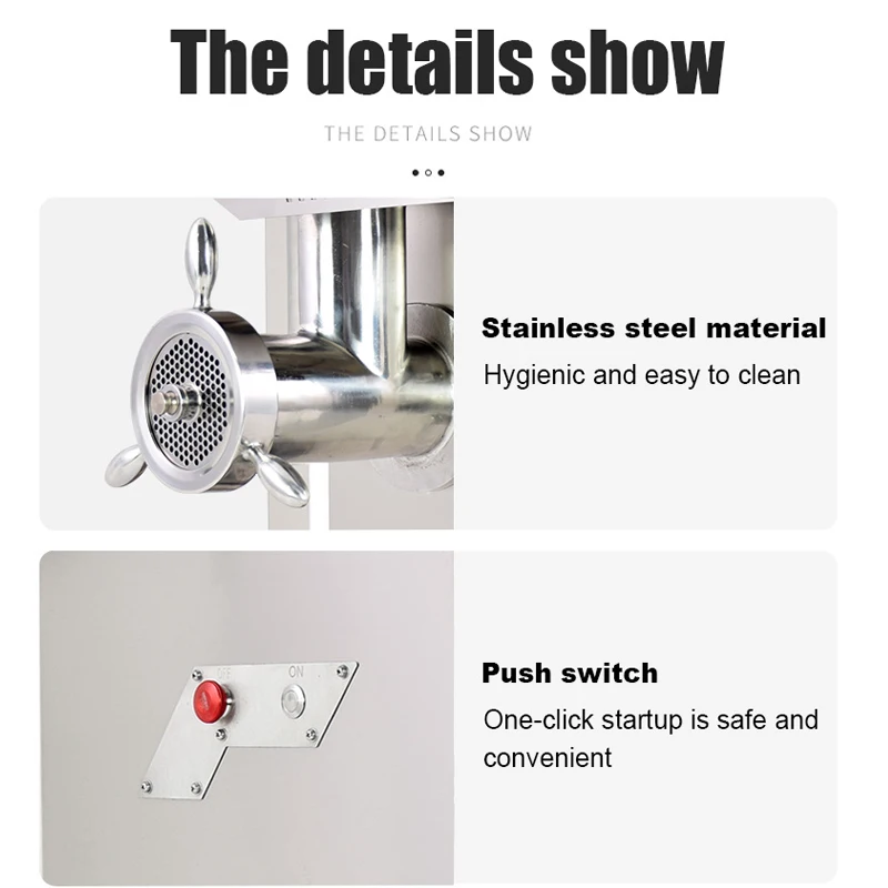 Commercial  Heavy Duty Electric Frozen MeatBone Grinder Industrial Stainless steel Coconut Meat Mincer