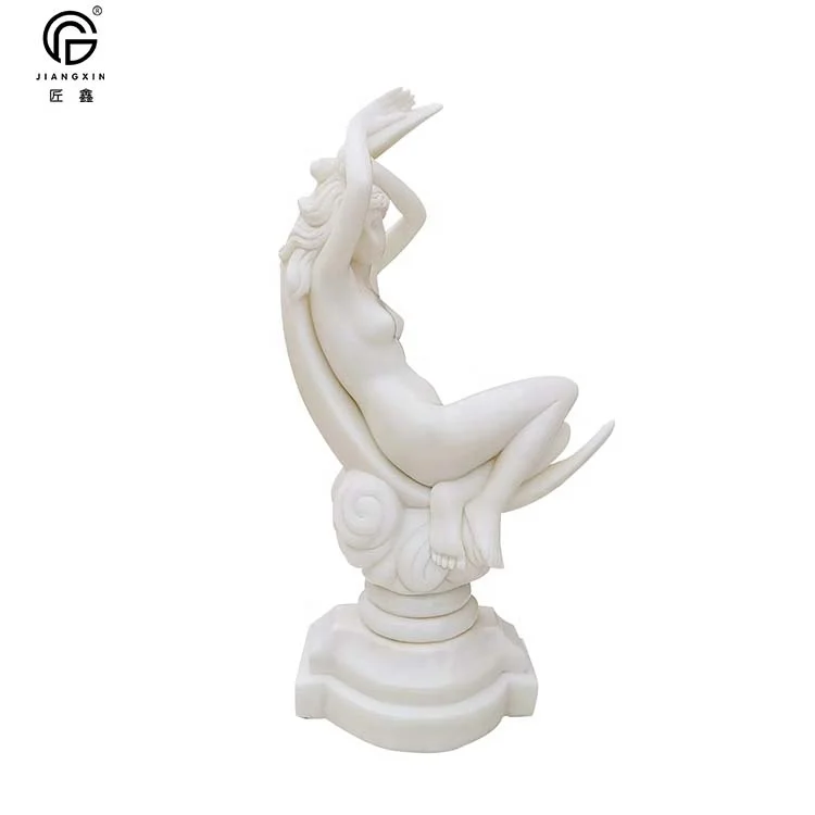 Customized Life Size Garden Naturel Marble Angel Statue