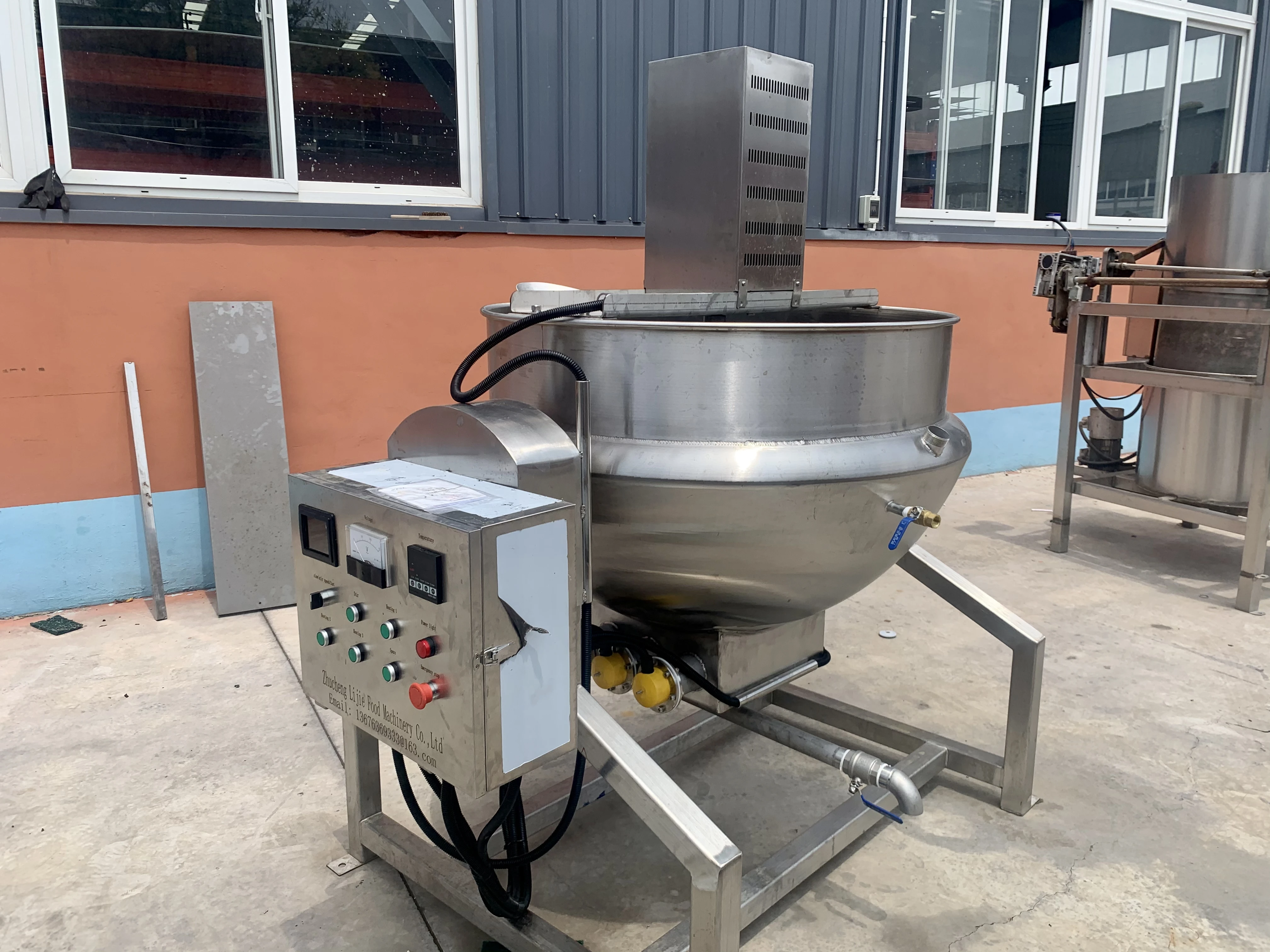Chili Sauce Jacketed Pot /Jam Making Production Line For Sale
