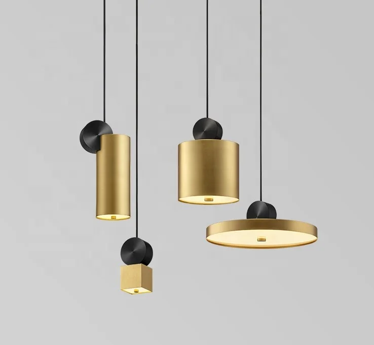 Modern Contemporary Tube Metal Lamp LED Pendant Lights For Dining Room Kitchen