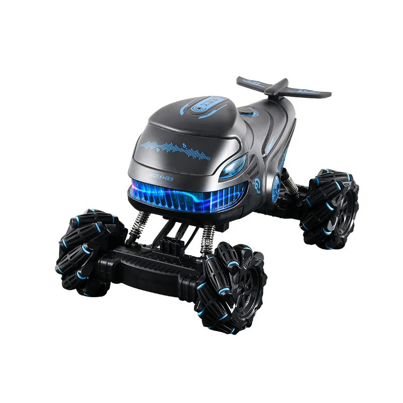 Four-wheel drive rollover toy for kids Gesture sensing dual spray remote control car Double-sided stunt drift off-road