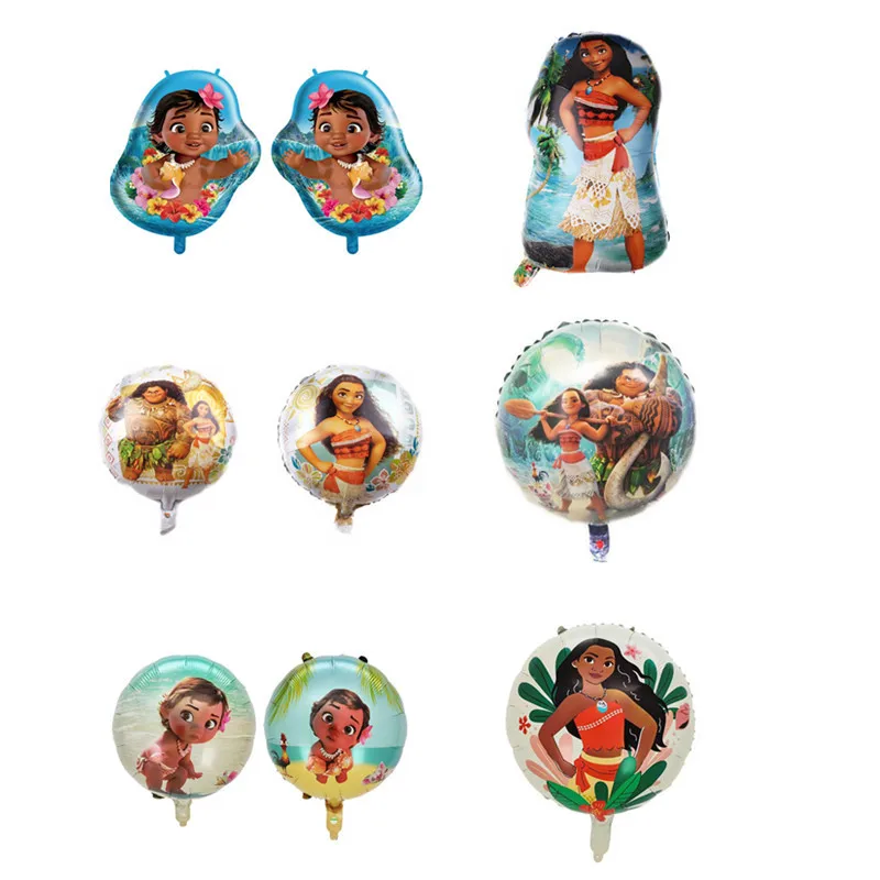 TS new arrival 18 inches cartoon baby Moana foil balloon Ocean princess baby shower foil balloon for happy birthday