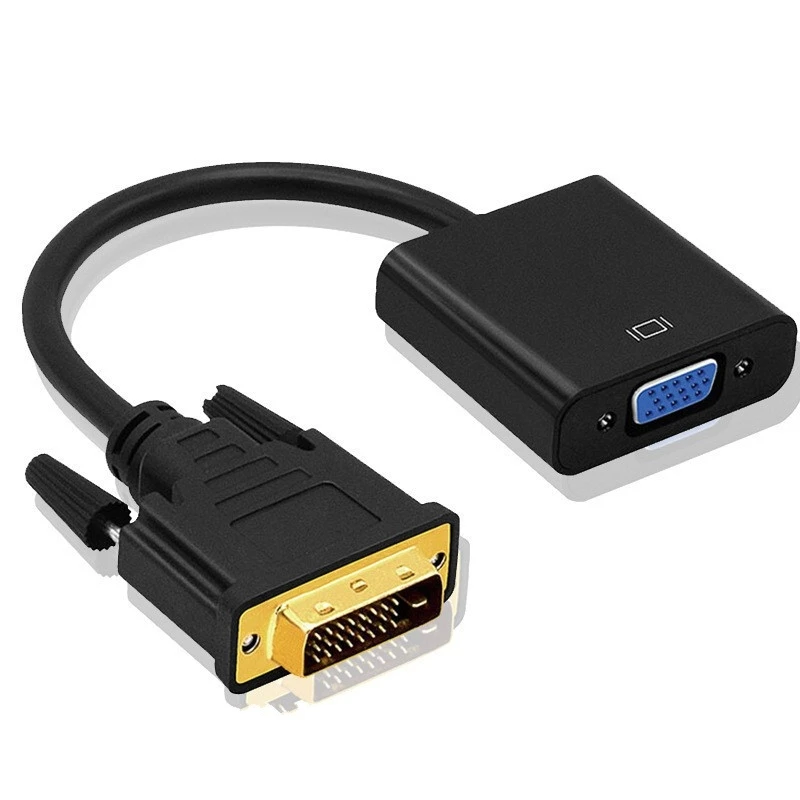 1080P HDMI DVI to VGA адаптер 24 + 1 5 конвертер кабель ноутбука блок главного компьютера для того чтобы контролировать