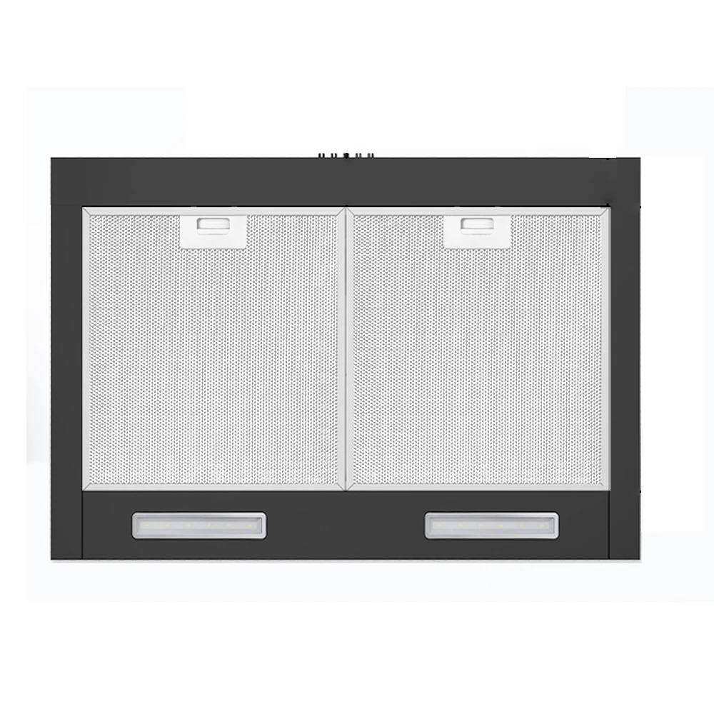 3 Speed Exhaust Fan 90cm Black/Stainless Steel Under Cabinet Range Hood Ductless Range Hood Vent for Kitchen