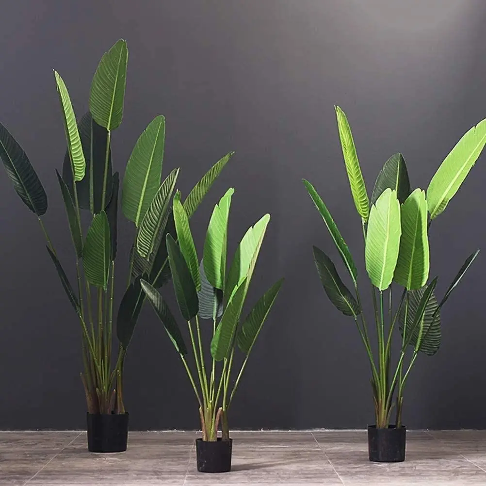 Crafts Indoor Living Room Floor Artificial Decoration Banana Bonsai Tree