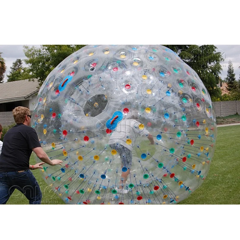 Interactive large Body zorbing ball Zorb ball inflatable human sphere For Water Fun or For Grass running or For Bowling