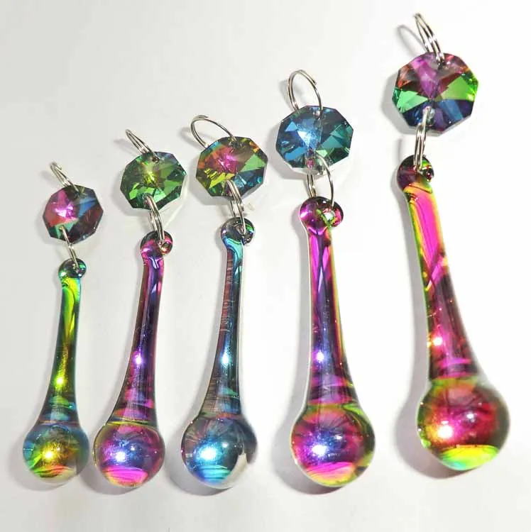 Vitrail Gothic Rainbow Crystals Beads Chandelier Drops MH-12716