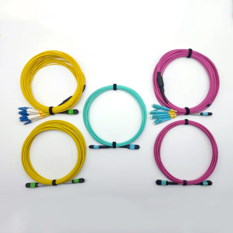 MPO Female to LC UPC Duplex Breakout Fiber Optical Patch Cord