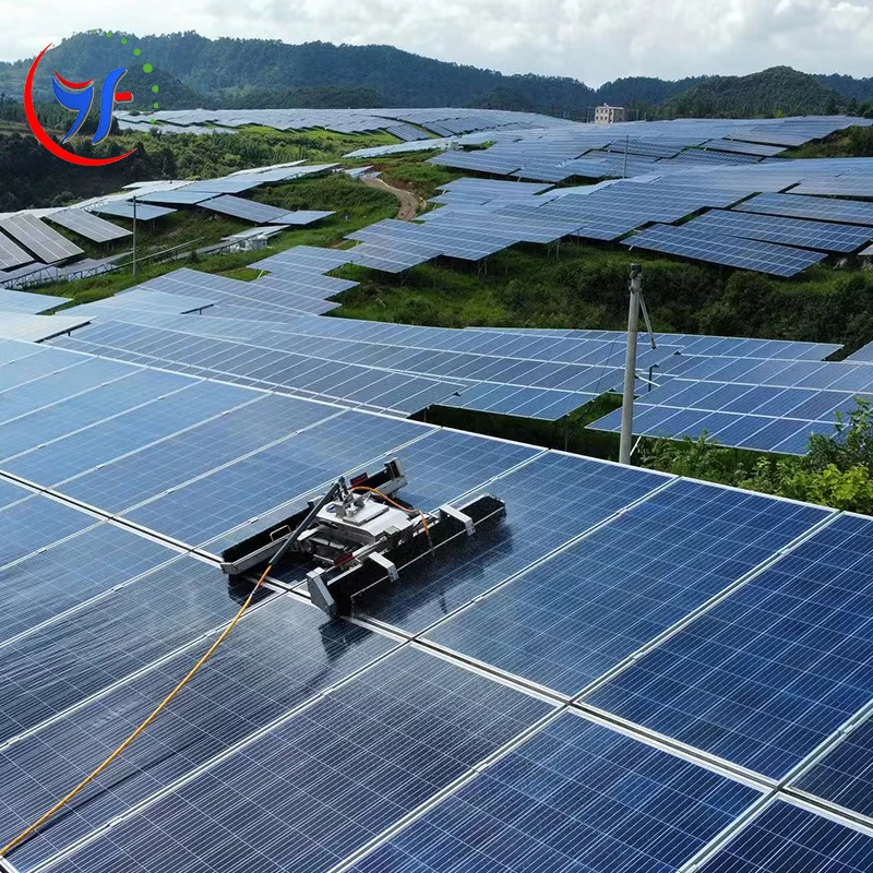 Solar photovoltaic distributed photovoltaic grid-connected power station multi-functional cleaning robot