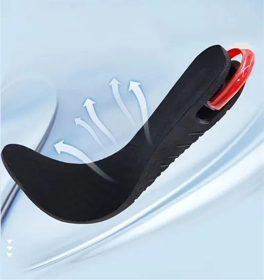 Free sample Adjustable 4-Layers Air Cushion Heel Insert Invisible Height Increase Insoles For Shoes