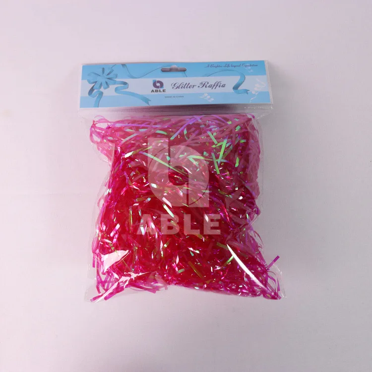 Decorative Shredded Paper, Baled Tissue 50g/bag Fresh Colored Magenta Wood Pulp Specialty Paper Coated Gravure Printing Filler