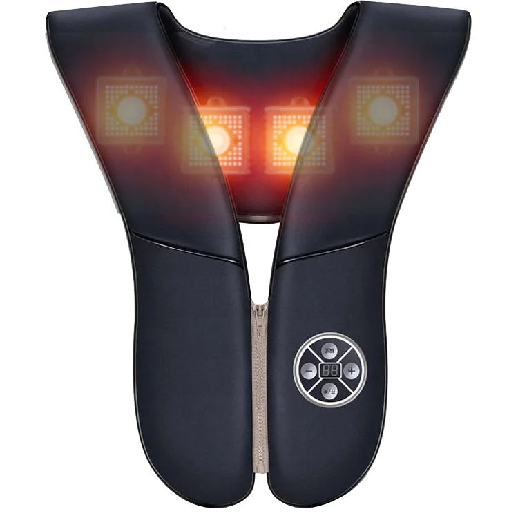 Electric Koncking Massage Belt Shoulder Neck Massage Shawl Kneading Heating For Home Car Office