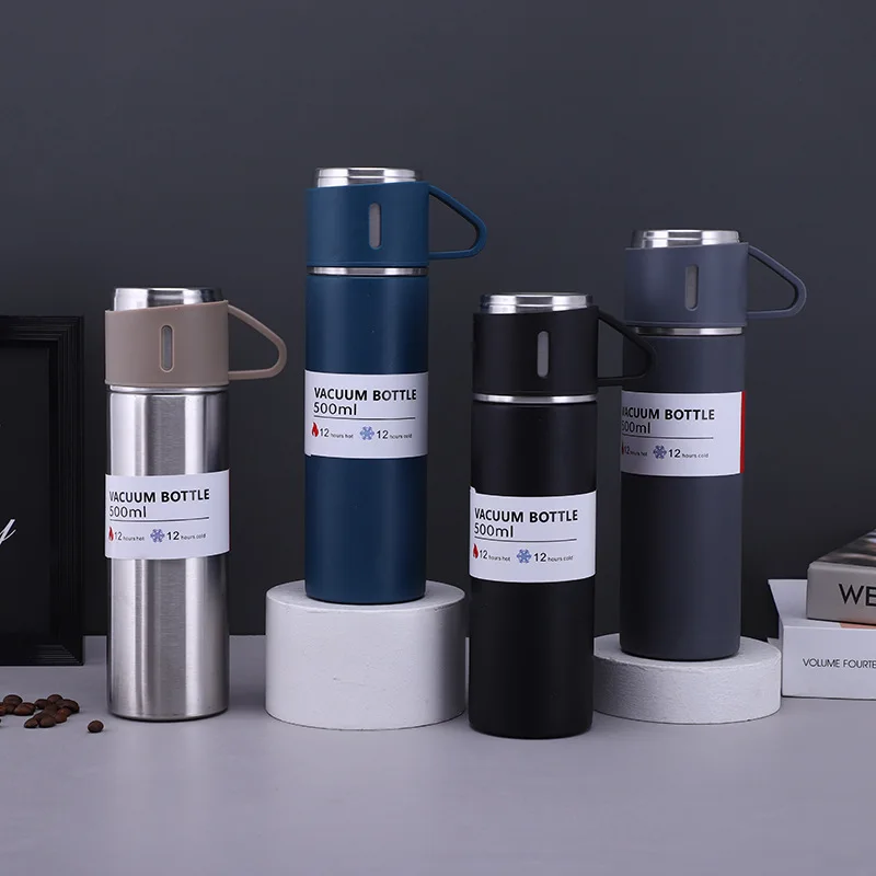 Wholesale Stainless Steel Insulated Cup with Handy Lid Factory Direct Christmas Gift Set of Straight Body Tea Cups