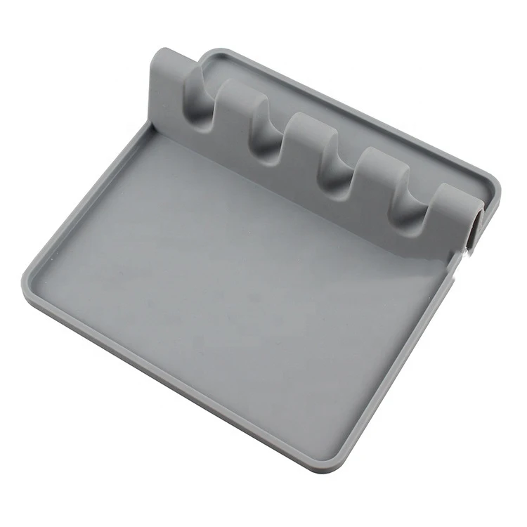 Silicone Utensil Rest with Drip Pad for Multiple Utensils, Heat-Resistant, BPA-Free Spoon Rest & Spoon Holder for Stove Top