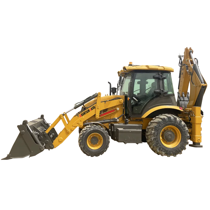 Mountain Raise Backhoe Loaders MR388 Multifunction 4WD Diesel Front End Wheel Loader 3ton Backhoe Tractor Excavator