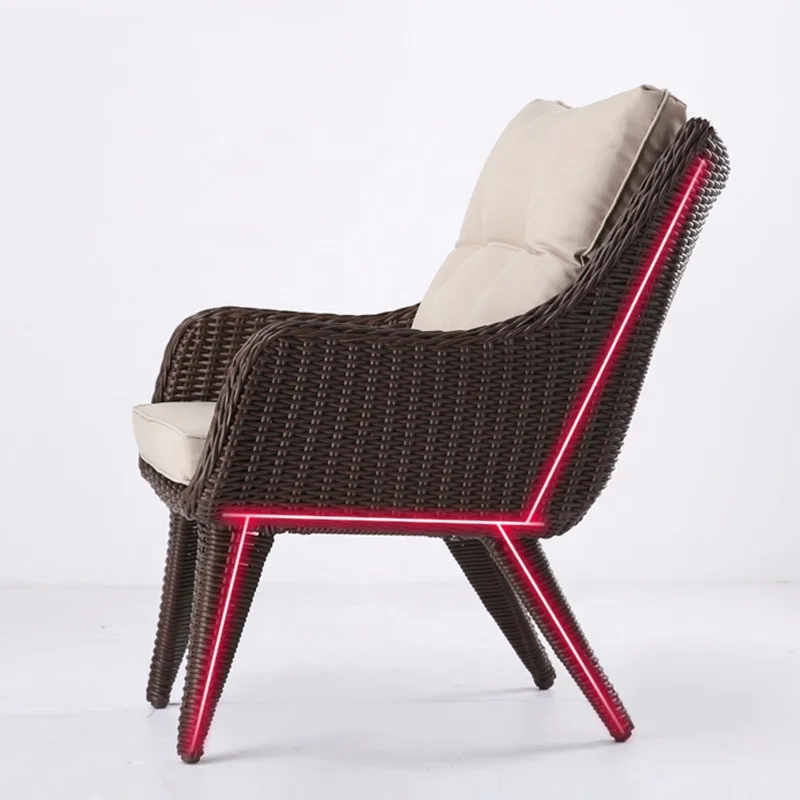 
Outdoor Garden Chairs Furniture Sofa Sets Wicker Patio Cushion Garden Set Rattan Leisure Table And Chairs With Side Table 