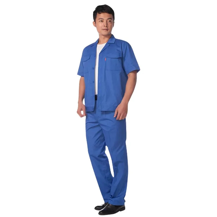 adult engineer work clothes workwear garage uniform summer suit for man