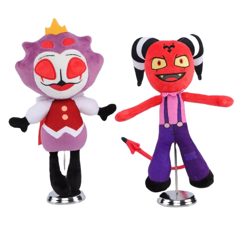 new plush cartoon doll Comic and Animation stuffed plush toys red devil and purple devil