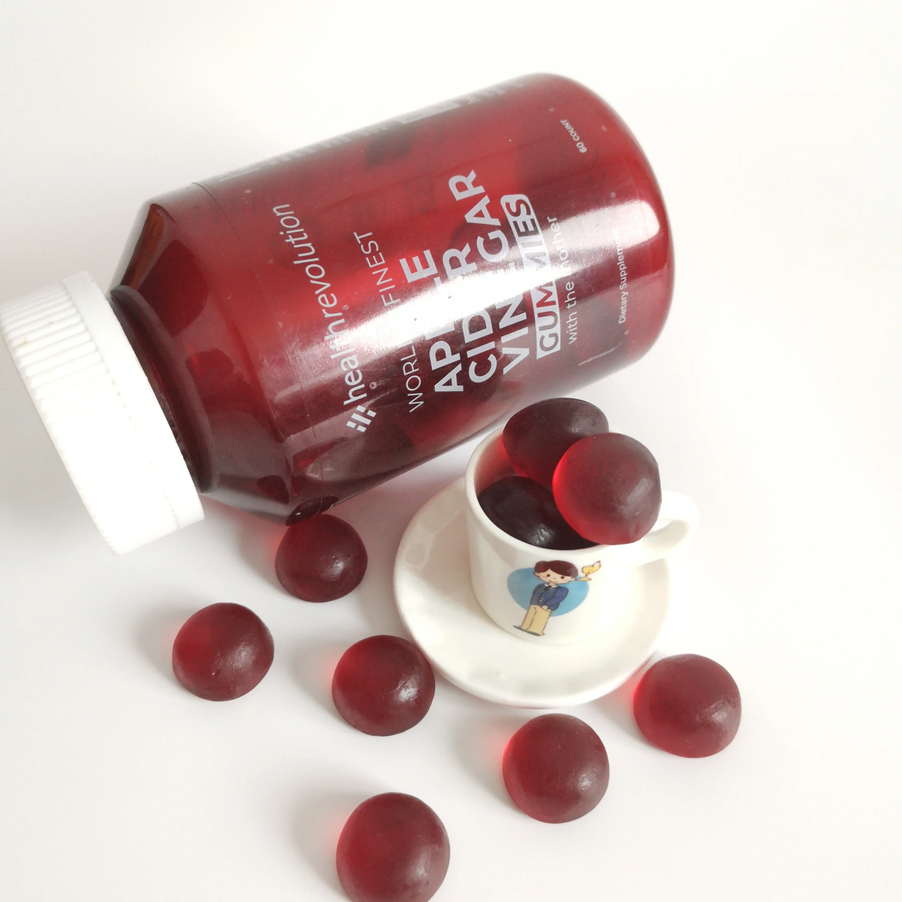 Высшее качество, Халяль, органический яблочный уксус, жевательные резинки, фирменная торговая марка OEM