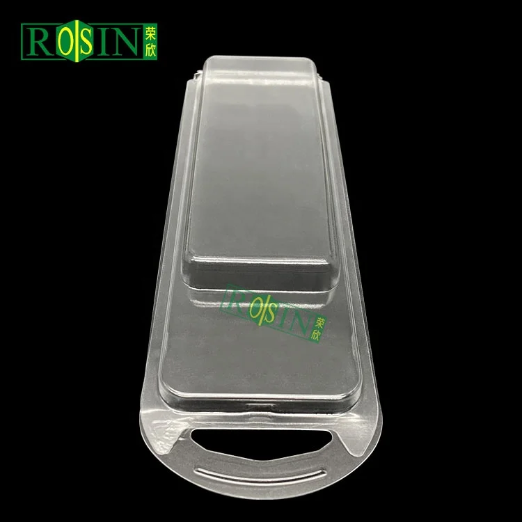 custom design disposable transparent plastic pvc blister clamshell packaging for plants with holes handle