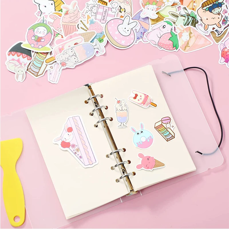 Custom Reusable Children Silicone Release Paper Collecting Happy Planner Blank Reusable Sticker Album for kids