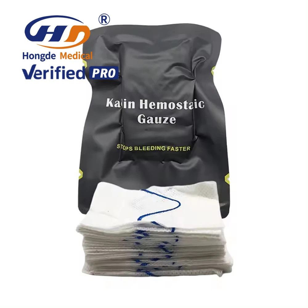 HD KLG-7 High Quality Ce Pad Wholesale Non Sterile Kaolin Hemostatic Gauze