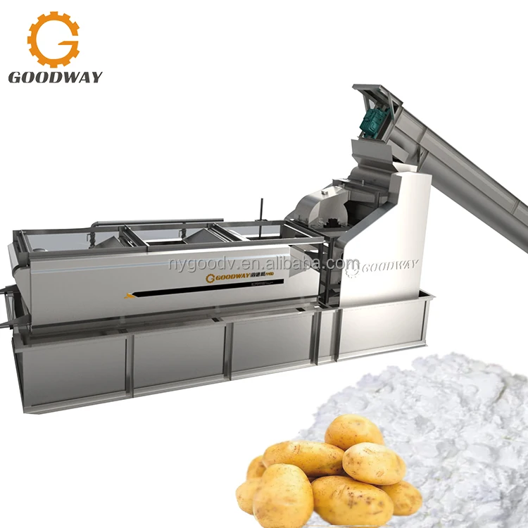 100 Ton Per Day Capacity Potato Starch Making Machine Potato Starch Production Line