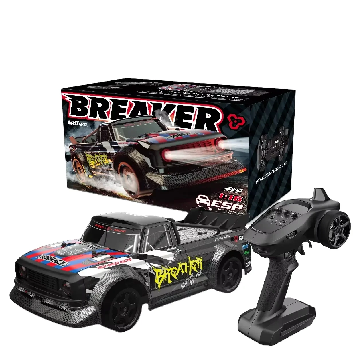 SJY-UD1601Pro 1/16 4WD 4CH Remote Control High Speed Drift Truck Vehicle RC Sport Car 1:16 40km/h 2435 Brushless Motor ESP