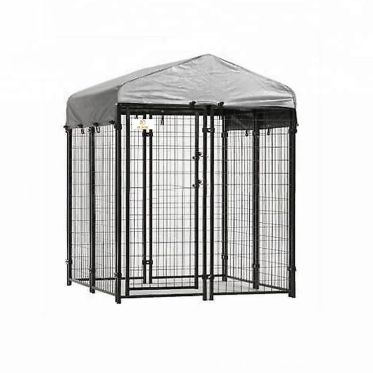 Amazon Best Selling Stainless Steel Large Firm Animal Pet Cages Dog Kennel with Wheels