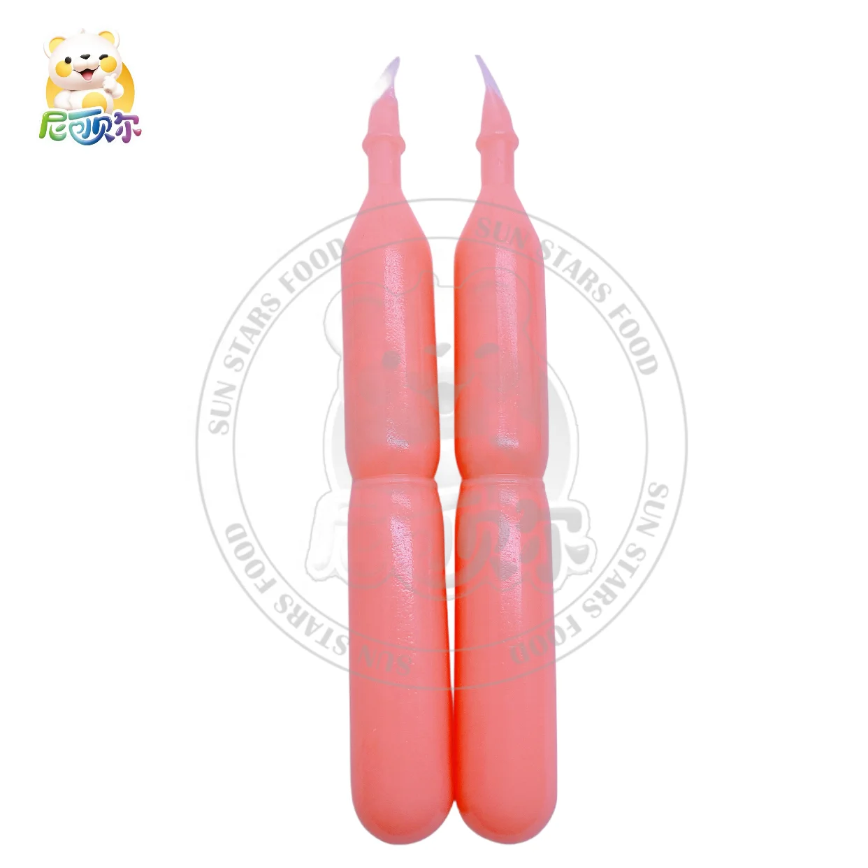 Mini Cartoon Rocket Shape Jar with Fruity Flavour Fruit Jelly Cute Mini Cup Jelly
