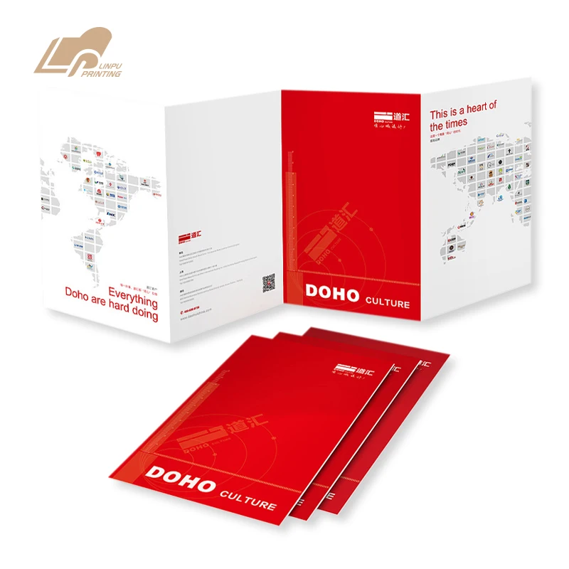 OEM рекламная Складная брошюра для продукта, печать листовок