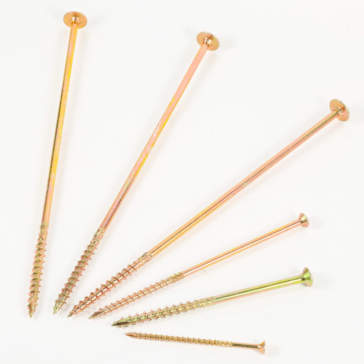 Custom M3 M4 M5 M6 Black Oxide Zinc Plated Stainless Steel Construction Wood Deck Screws Hex Head Lag Screw For Timber