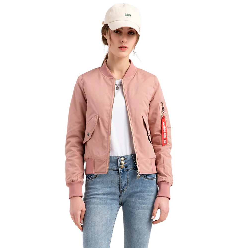 Fashion Wholesale Jackets Women Winter USA UK Outerwear Bomber Jacket Parka Coats Baseball Uniform Baseball Jackets for Women