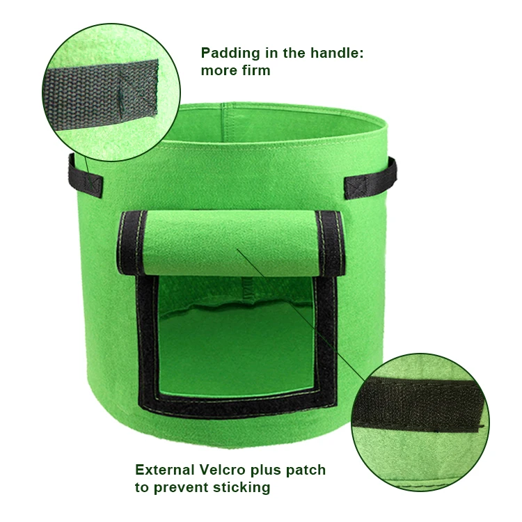 Vegetable Planting Container Seed Strawberry Bags Seeding Garden Felt Potato Plant Non Woven Bag for Growing