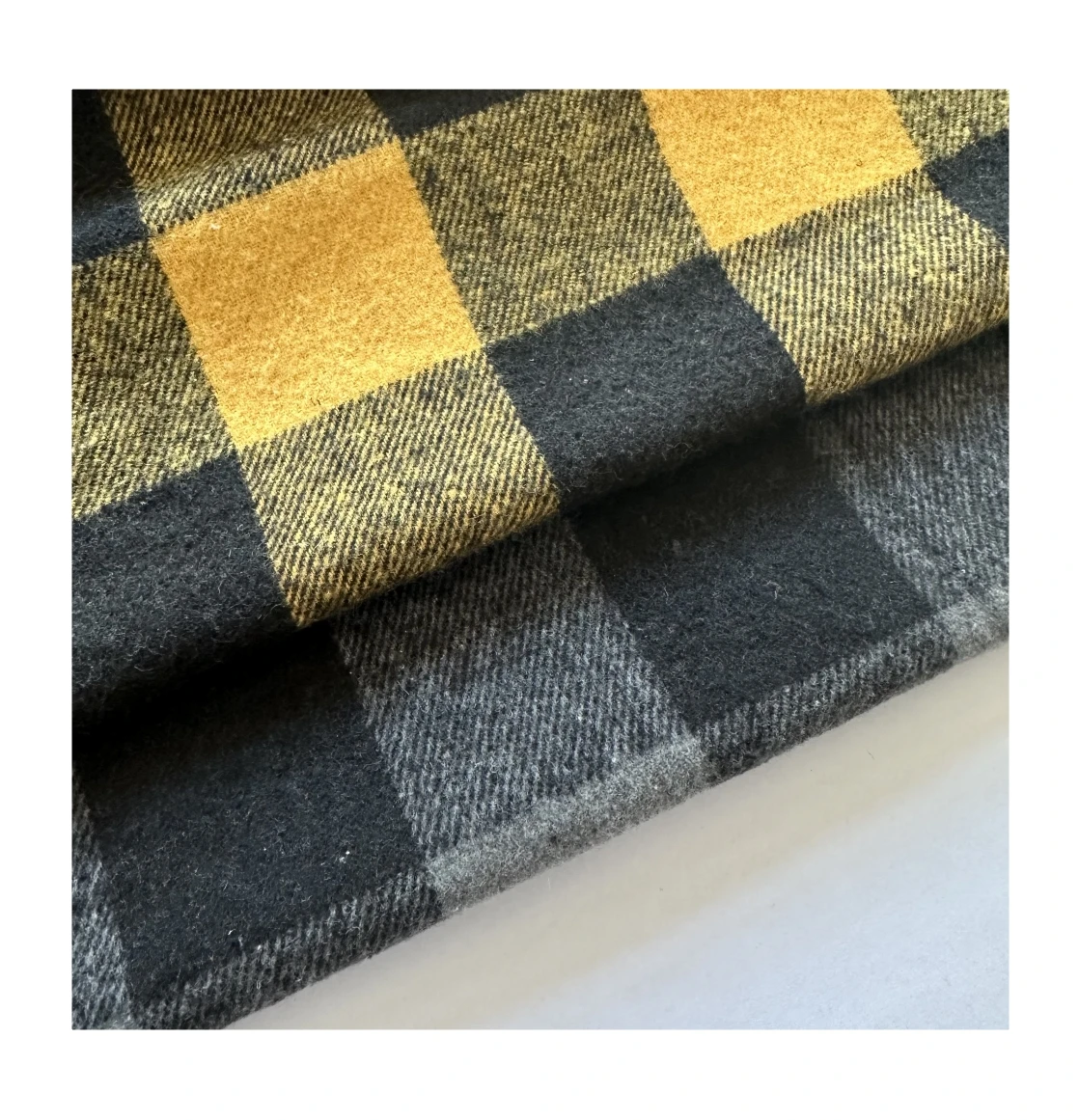 7s 250-280gsm heavy weight woven brushed tartan plaid yarn dyed flannel fabric for winter garment