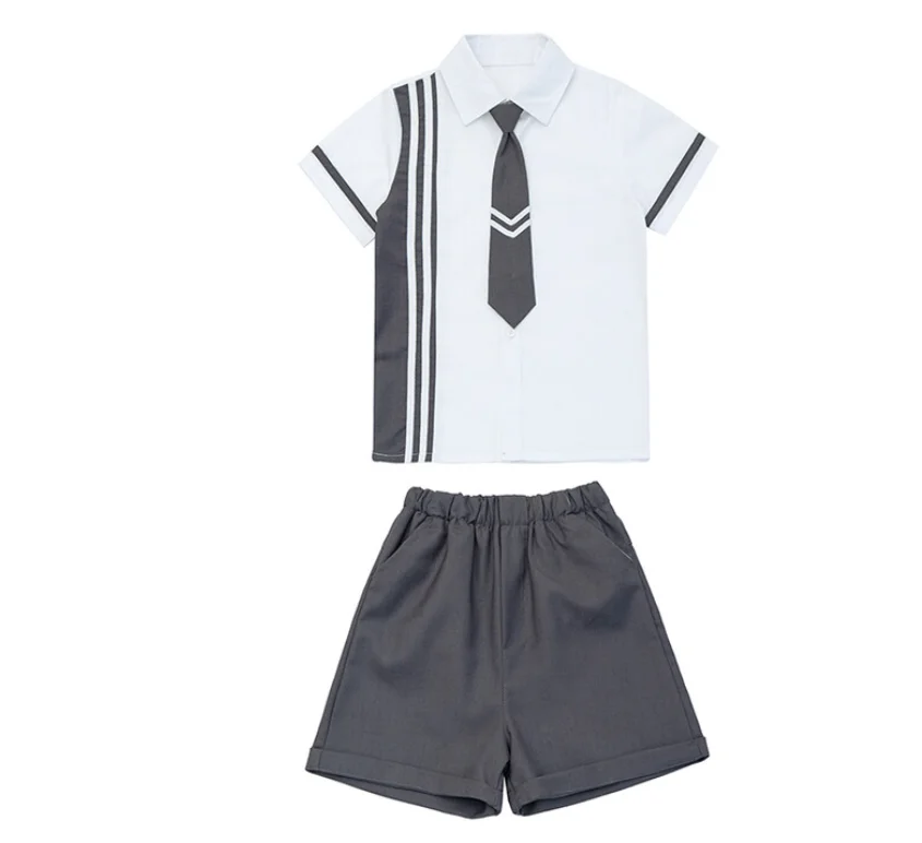 Summer Kids Clothes School Uniforms for Girls Suits Fashion Suit Boys Set School Uniforms
