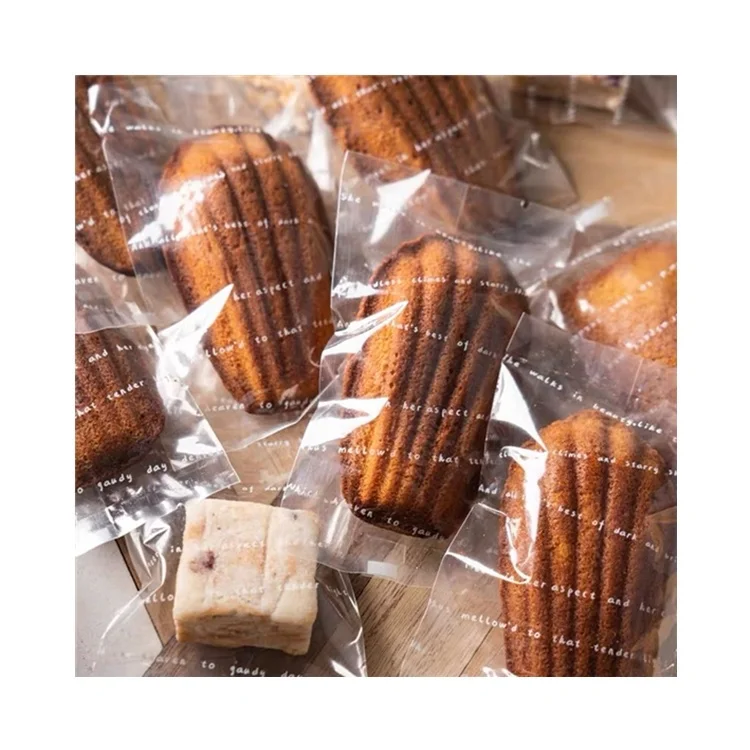 Beheart Financier Pound Homemade Madeline Cake Packaging Transparent Cellophane Biscuits Bags