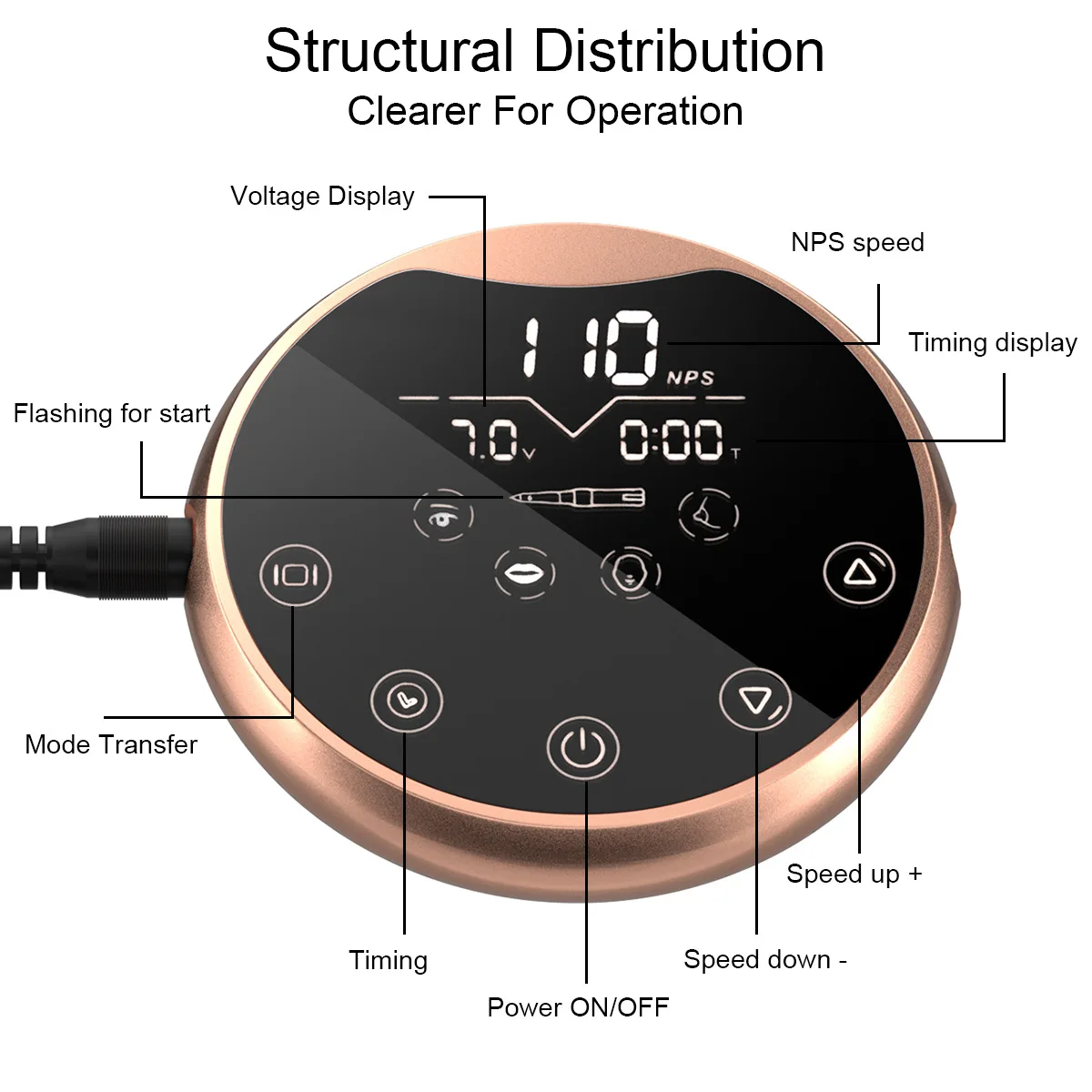Universal dermografo maquina maquillaje permanente inalambrico pluma Biomaser P90