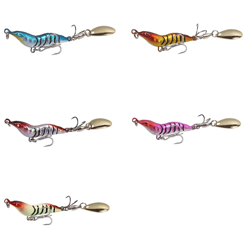 High Quality Bionic Floating Artificial Fishing Jiggle Crank Bait Plastic Shrimp Bait 9g/15g/22g/30g Shrimp Bait