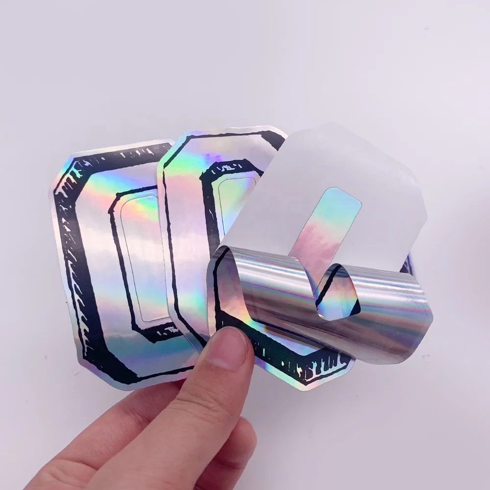 Пользовательская форма голограмма Водонепроницаемая высечка наклейка