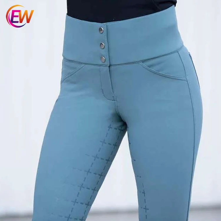 EW Sporting New Arrive Stretchable Horse Riding Tights Silicone Breeches Full Seat
