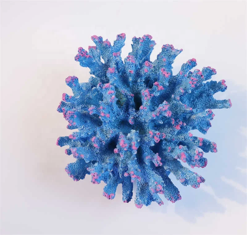 OEM/ODM Non-toxic resin lifelike resin artificial corals for fish tank Aquarium decorations