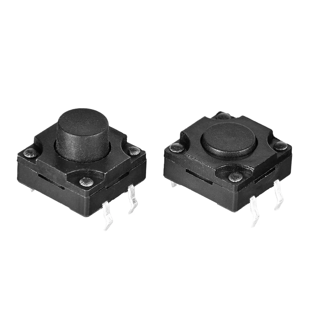 DIP Washable ip67 Tact Switch Tactile Switch Push Button 12x12mm Momentary 1NO 12V DC SMD