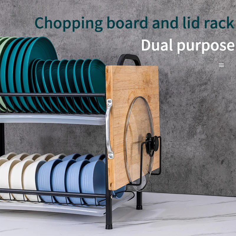 Storage 2 Tier Primary T Shape Bold Plates Plates Chopsticks Storage Racks Stainless Steel Cutting Board Racks