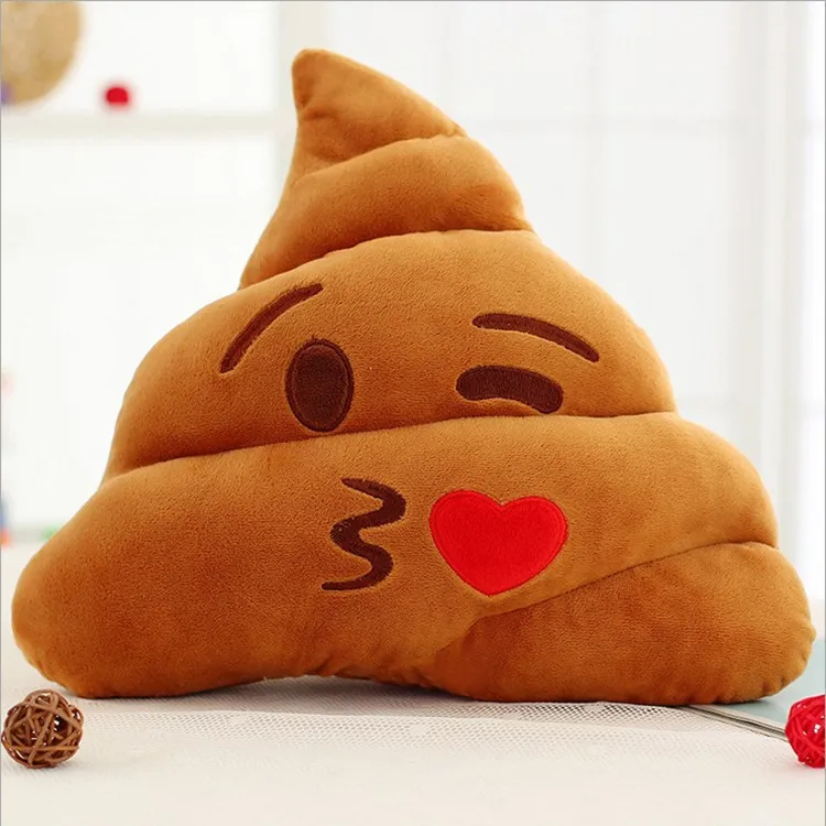 customizable  Creative Doll Poop Plush Pillow Triangle Emotion Cushion Cute Decorative Stuffed Toy