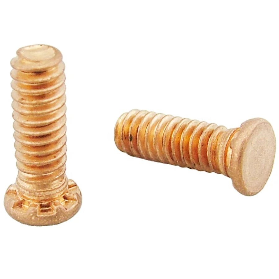 Copper Plated Steel Pressed Rivet Self Clinching Ball Stud Screws Bolt Fasteners