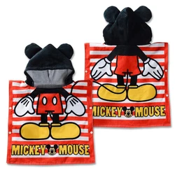 Kids Boy Hooded Towel Mickey Bathroom Beach Towel 100% Cotton Poncho Hooded Towel