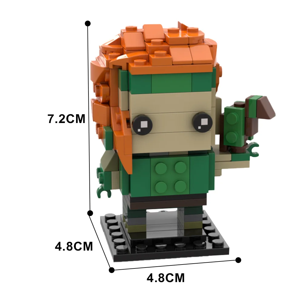 GoldMoc Valorant Brickheadz Building Blocks Toys Bricks Omen Action Figure Plastic Building Block Sets Toy Kids Bricks Toys