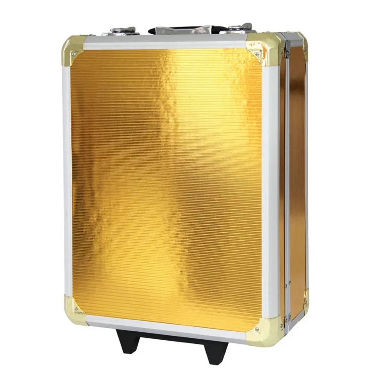 186pcs Professional Hand Tools Plastic Wheel Trolley Tool Box Set